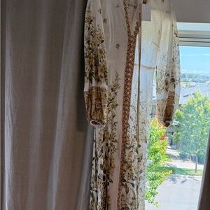 Zimmermann Sage Toile Floral Midi Dress
